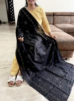 Chanderi Black Casual Wear Sequins Work Dupatta